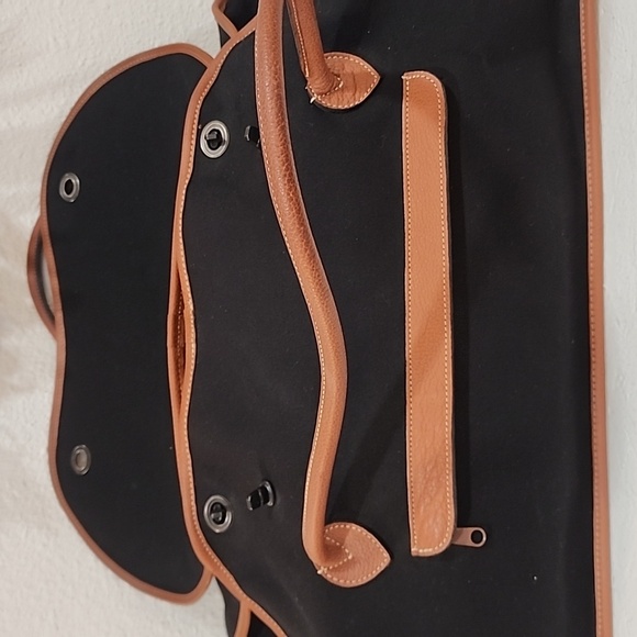 Vintage Les Migrateur's Made In Paris France Leather Weekender Bag - Picture 6 of 15